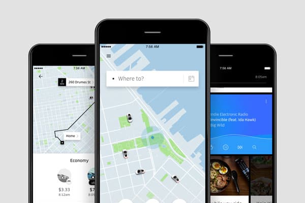 Uber App Screenshots