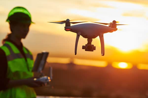 construction project planning with drones and artificial intelligence